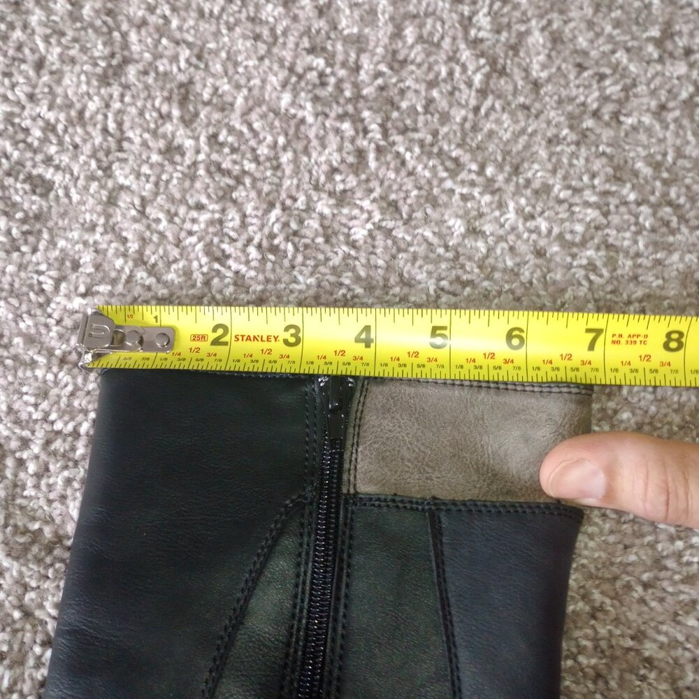 Metaphor Sienna Chunky Patchwork Ankle Boots Size… - image 4